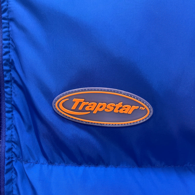 Jaqueta Trapstar Hyperdrive Puffer Jacket Azul/Laranja