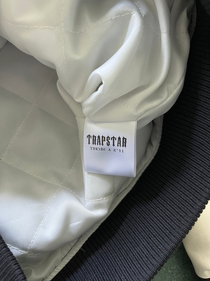 Jaqueta Trapstar Faux Leather Varsity Jacket