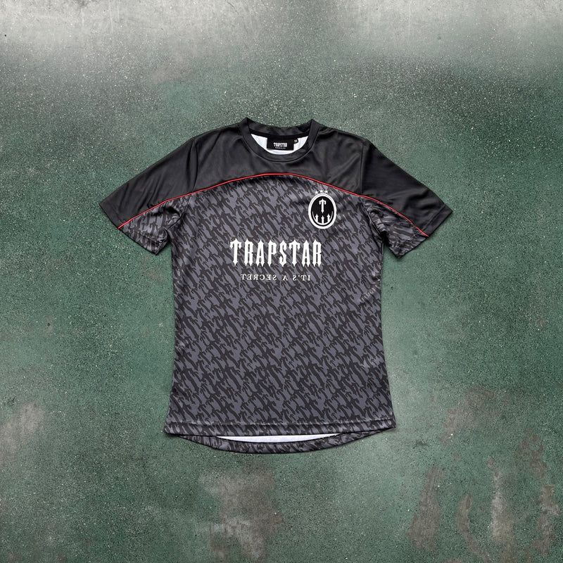 Camiseta Trapstar Football Jersey Vermelho/Cinza