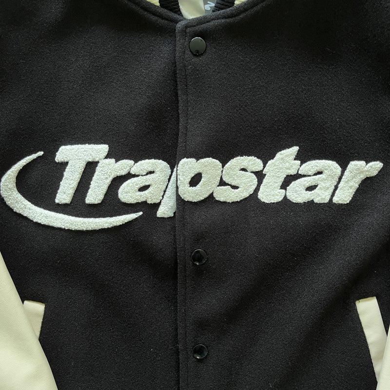 Jaqueta Trapstar Faux Leather Varsity Jacket