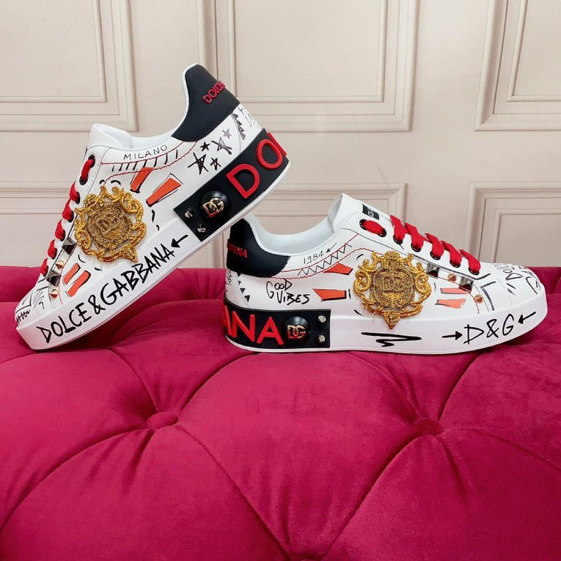 Dolce Gabbana Low "White Red"