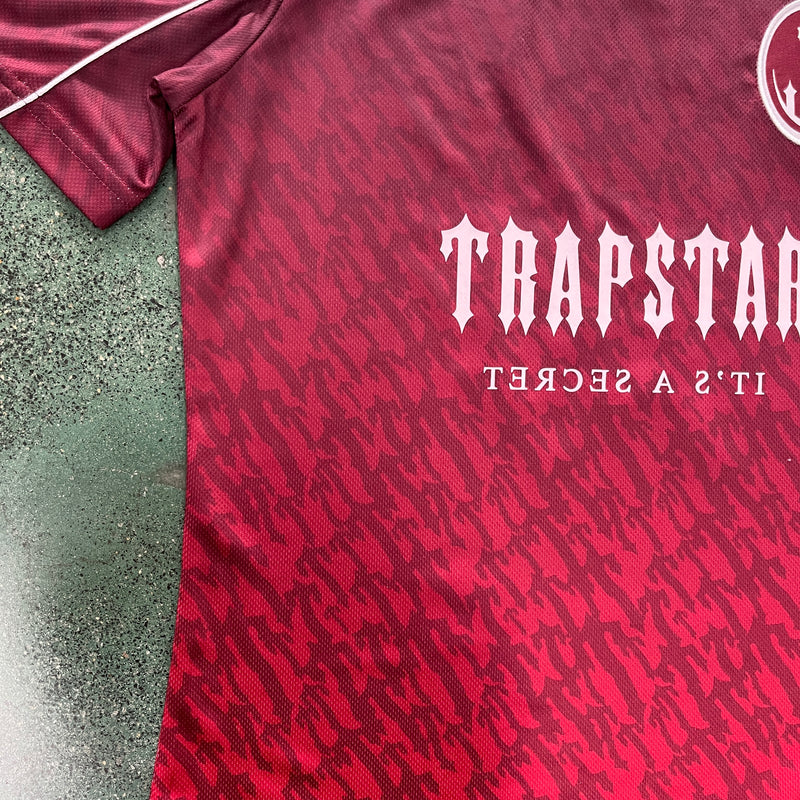 Camiseta Trapstar Football Jersey Vermelho