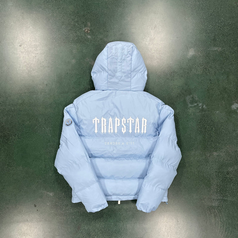 Jaqueta Trapstar Decoded Hooded Puffer 2.0 Jacket Ice Blue