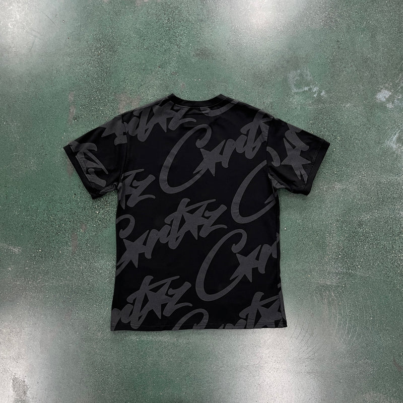 Camiseta Corteiz "Alcatraz Full Print Black"