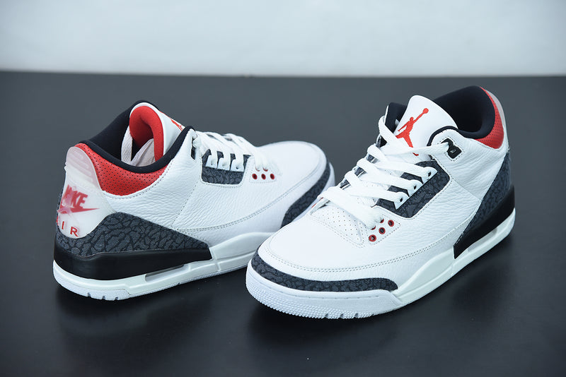 Nike Air Jordan 3 Retro Fire Red Denim