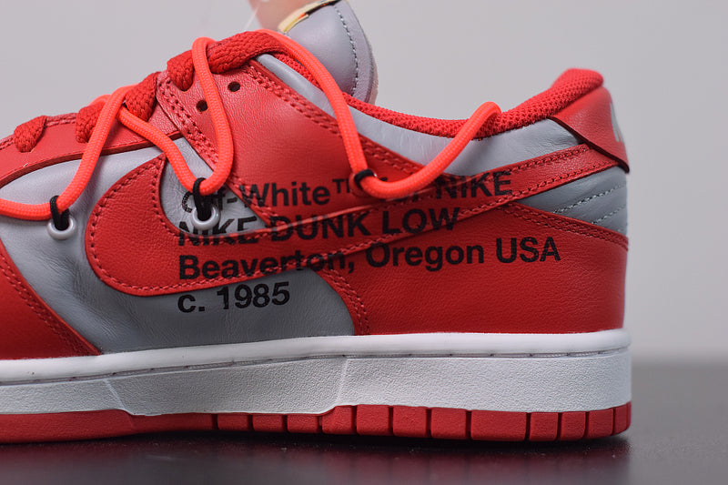 Nike Dunk Low Off-White "University Red"