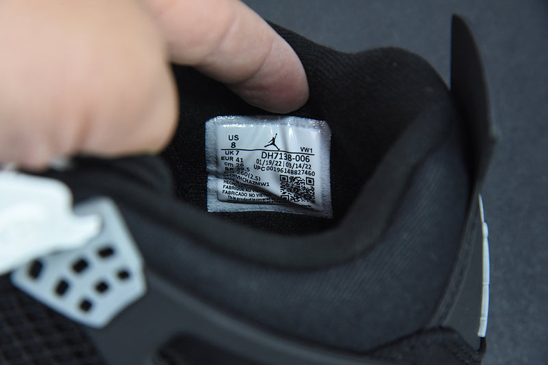 Nike Air Jordan 4 Retro "Black Canvas"