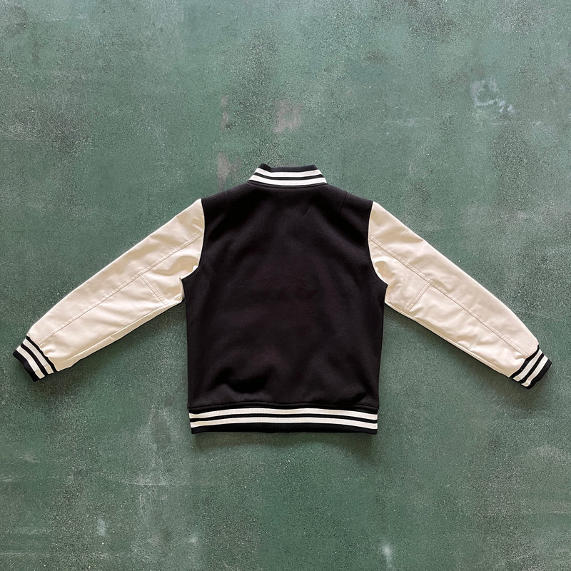 Jaqueta Trapstar Faux Leather Varsity Jacket