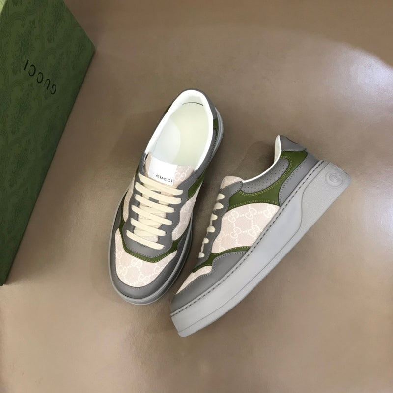 Gucci GG "Supreme Canvas Green and Grey"