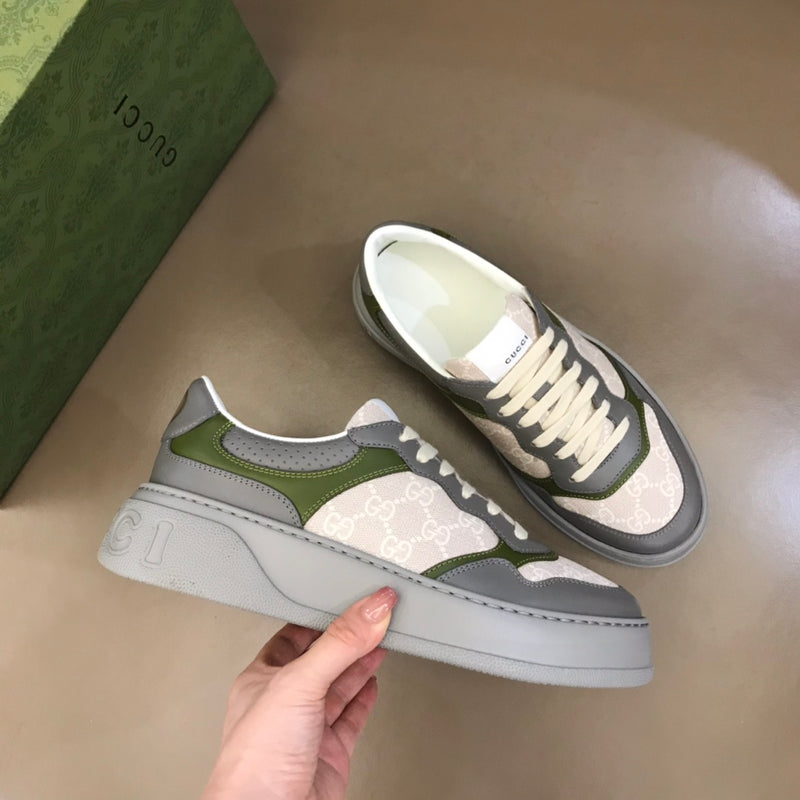 Gucci GG "Supreme Canvas Green and Grey"