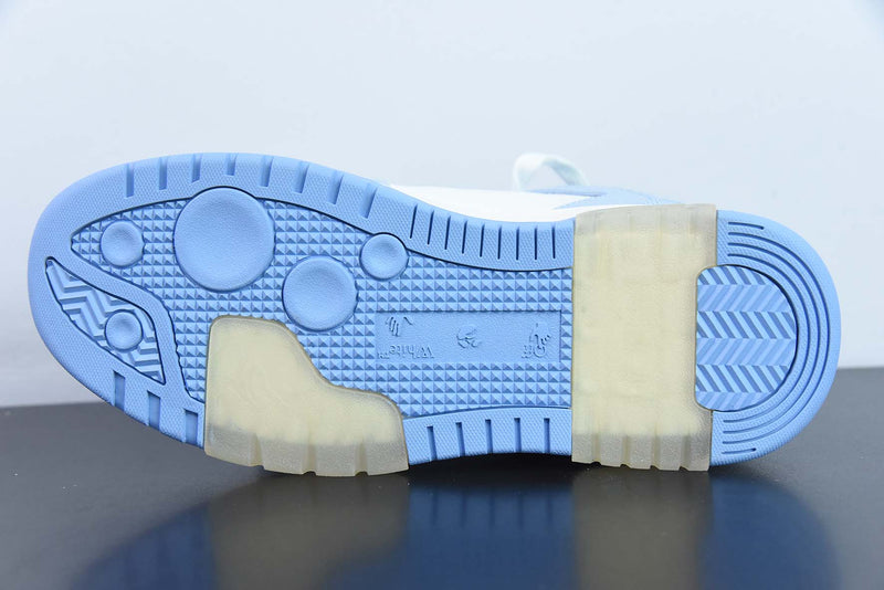 OFF-WHITE Out Of Office OOO Low Tops For Walking "Blue"