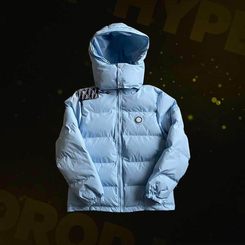 Jaqueta Trapstar Detachable Hooded Puffer Jacket Ice Blue