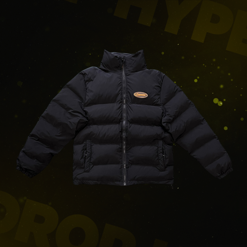 Jaqueta Trapstar Hyperdrive Puffer Jacket Preto/Vermelho