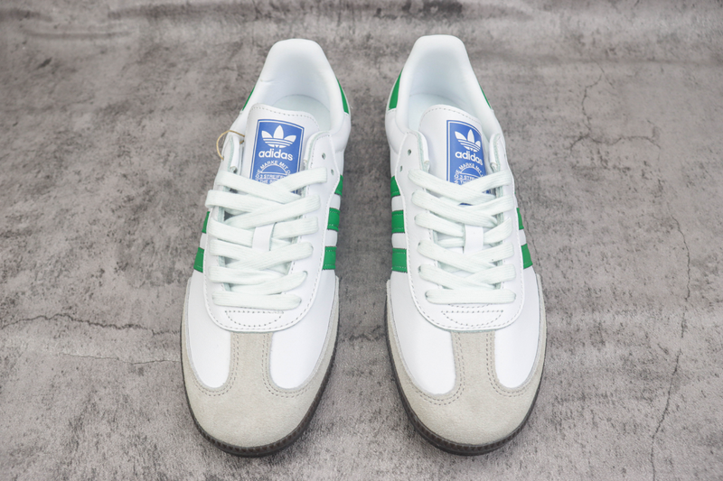 Adidas Samba Low OG "Footwear White Green"