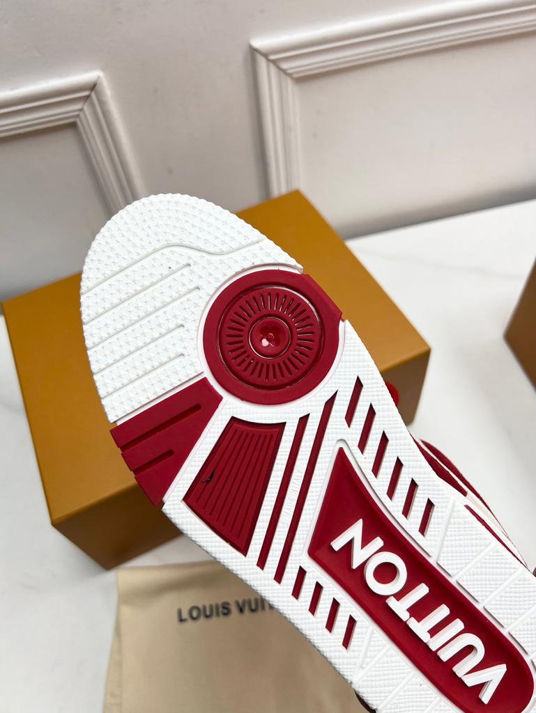 Louis Vuitton LV Trainer Skate Sneaker "Red White"