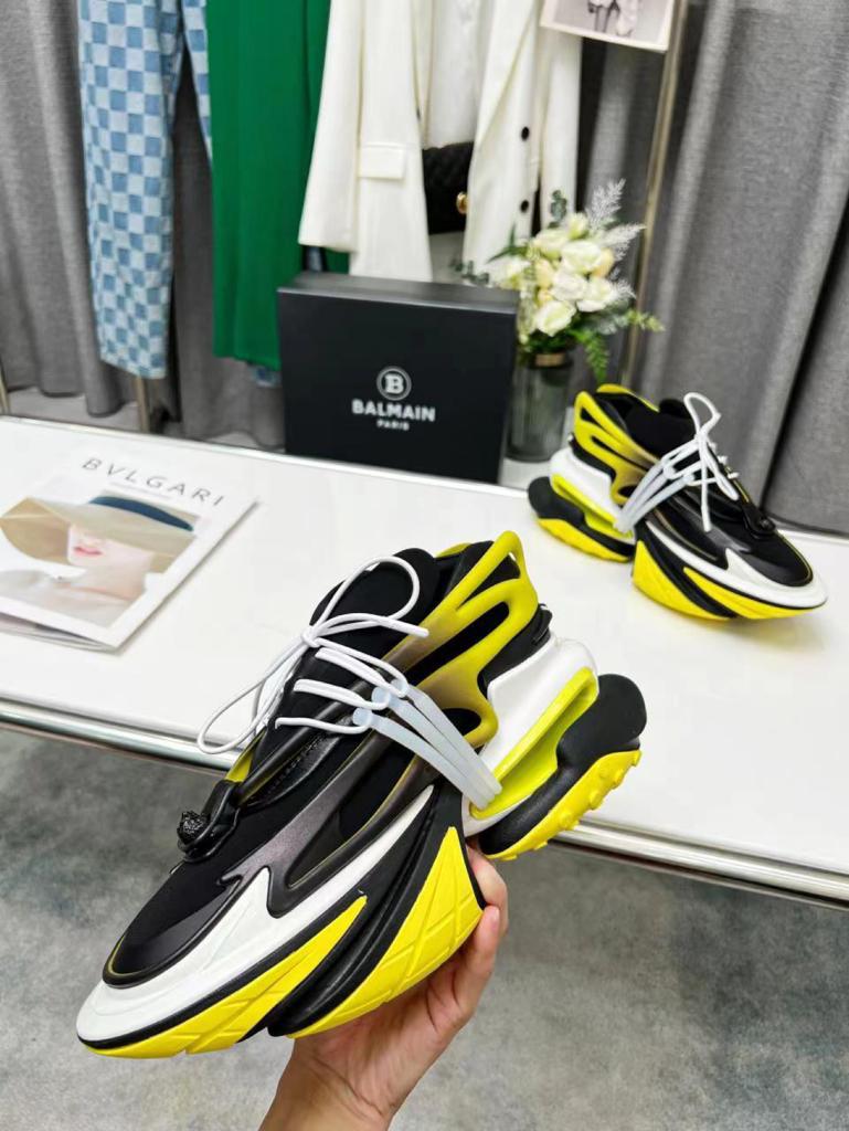 Balmain Unicorn Low-Top "Black Yellow"