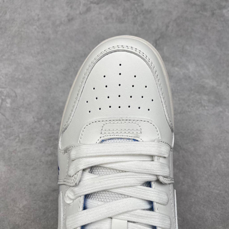 OFF-WHITE Out Of Office OOO Low Tops For Walking "White Dark Blue SS22"