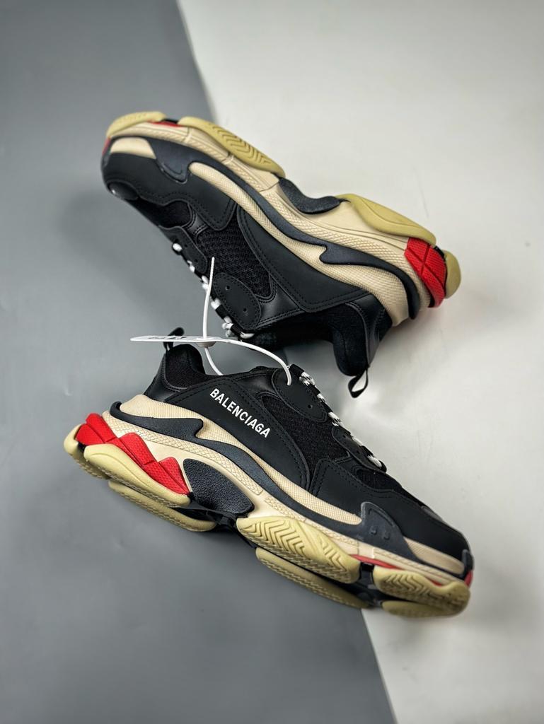 Balenciaga Triple S "Black White Red"