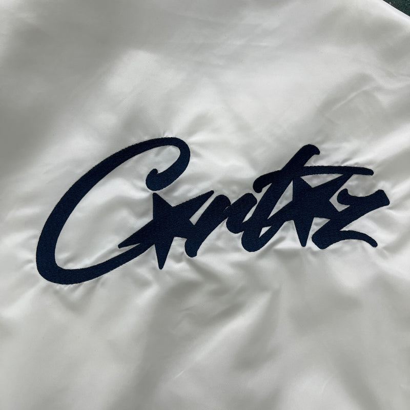 Jaqueta Corteiz White Stadium Jacket