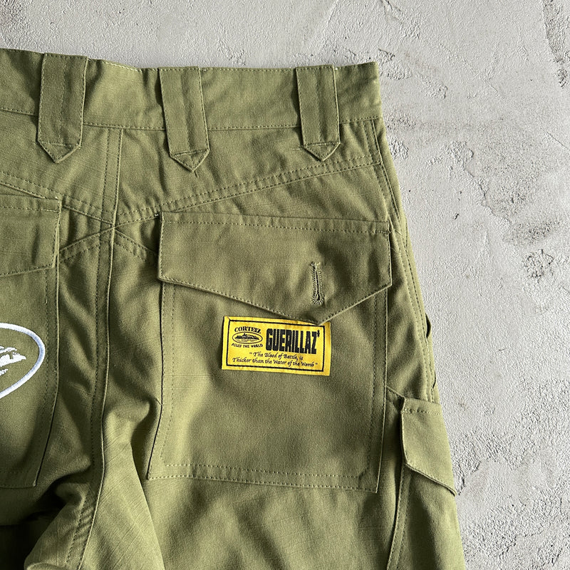 Calça Corteiz Slant Pocket Military Green Bottoms