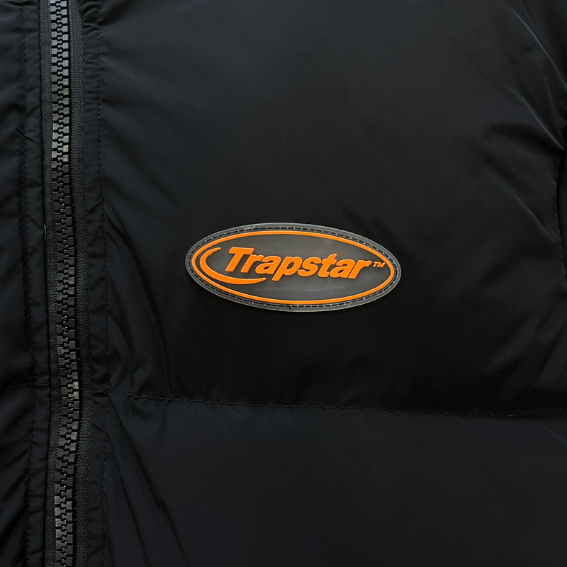 Jaqueta Trapstar Hyperdrive Puffer Jacket Preto/Vermelho