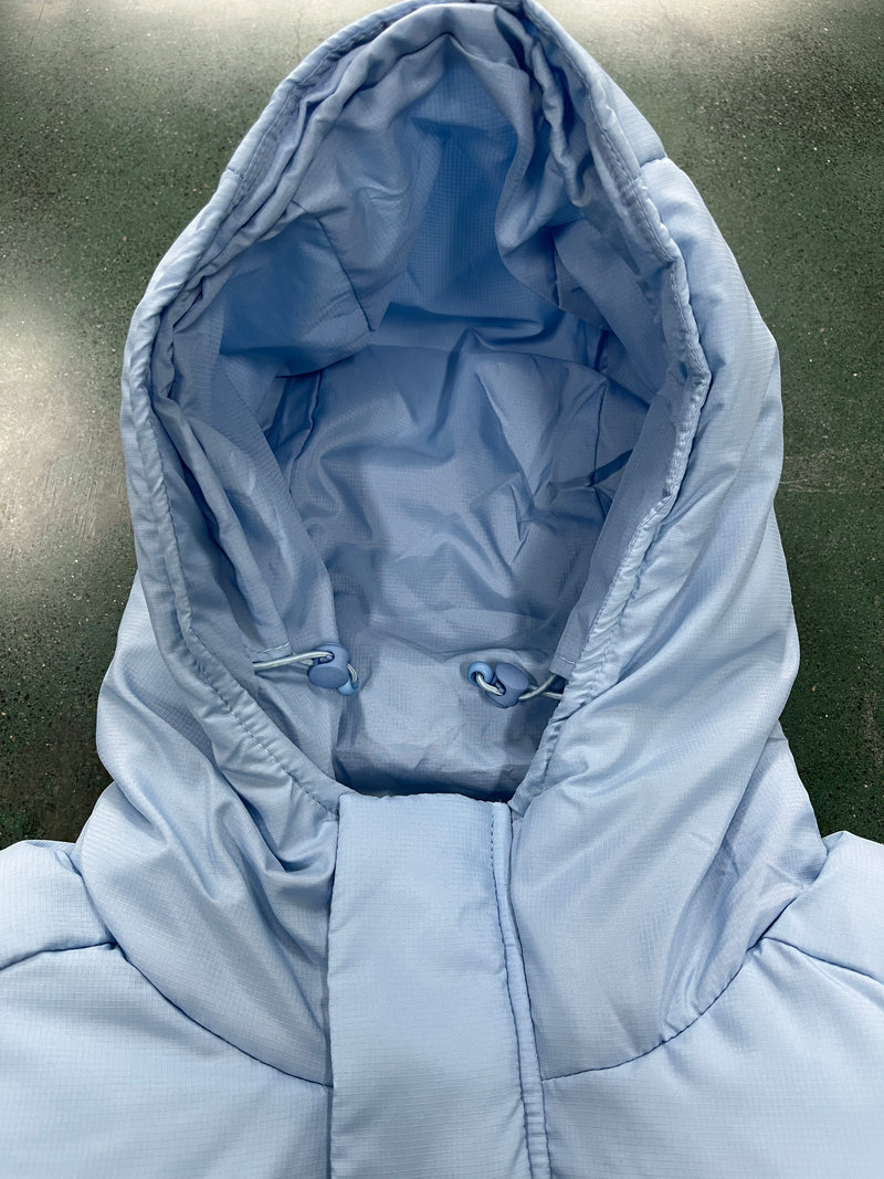 Jaqueta Trapstar Decoded Hooded Puffer 2.0 Jacket Feminino Ice Blue