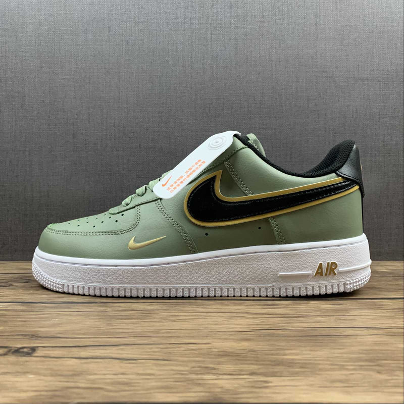 Nike Air Force 1 Low '07 LV8 "Double Swoosh Olive Gold Black"
