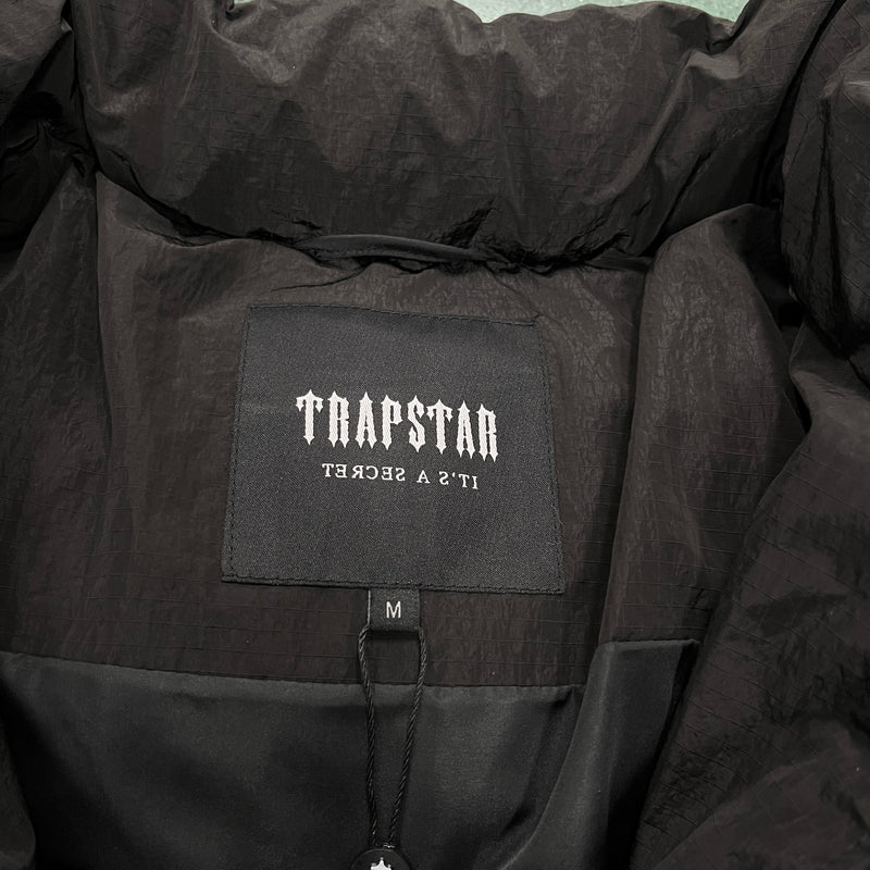 Jaqueta Trapstar Sleeve Puffer Preto