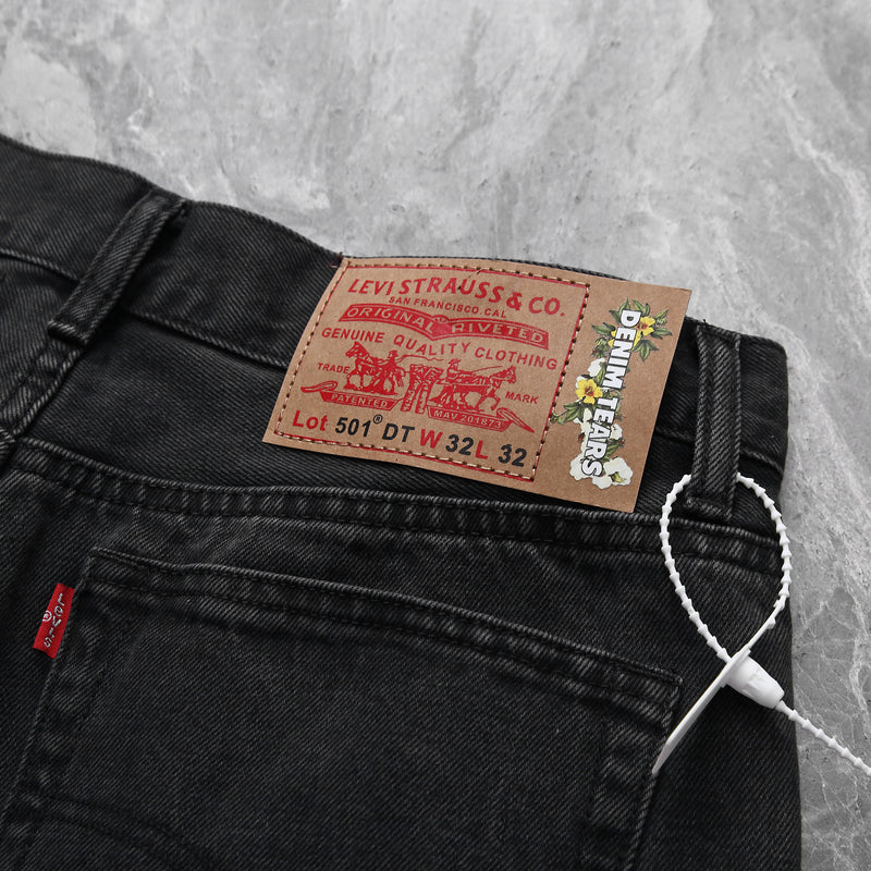 Calça Denim Tears x Levi's Cotton Wreath Jean Black