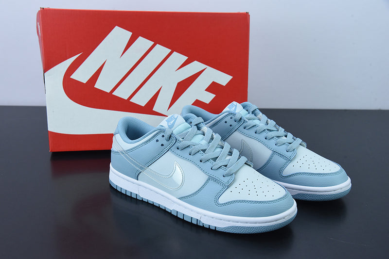 Nike Dunk Low "Clear Blue Swoosh"