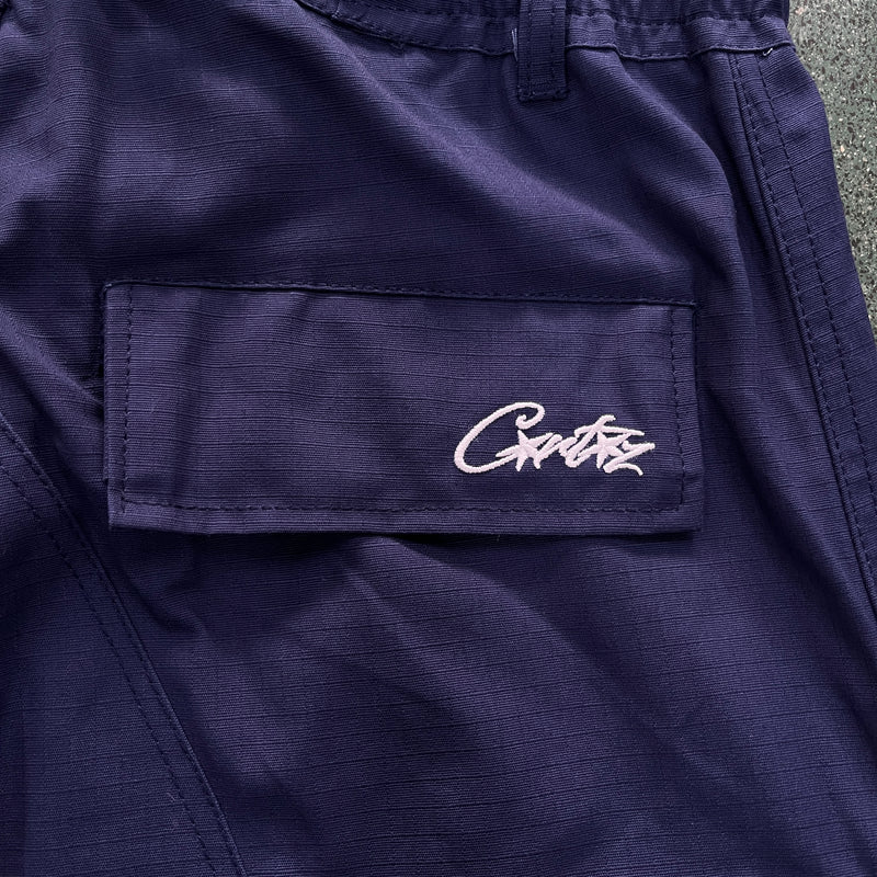 Calça Corteiz Guerillaz Cargo Navy Blue