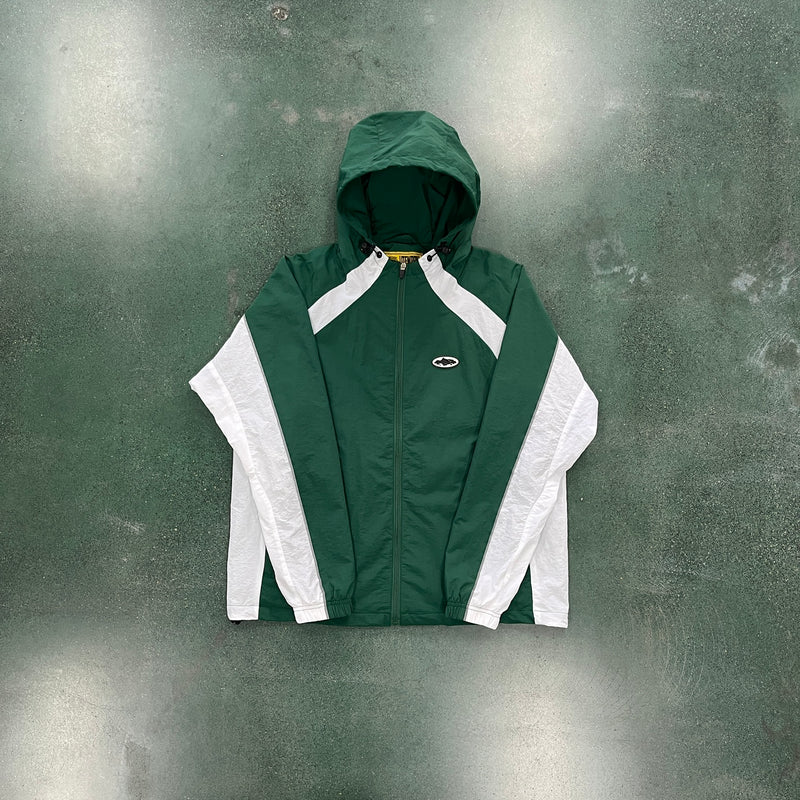 Jaqueta Corteiz White and Green Jacket