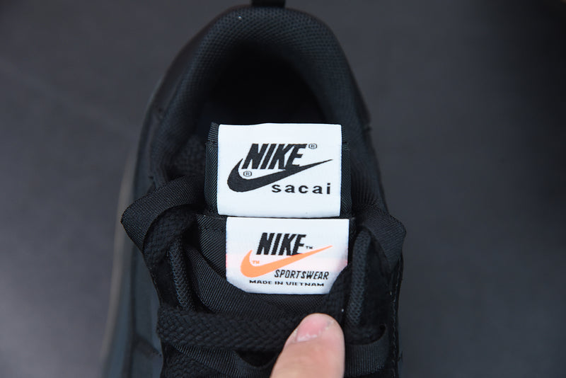 Nike x Sacai VaporWaffle Black and Gum