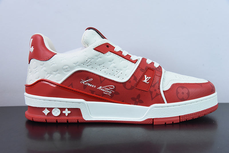 Louis Vuitton LV Trainer Red White
