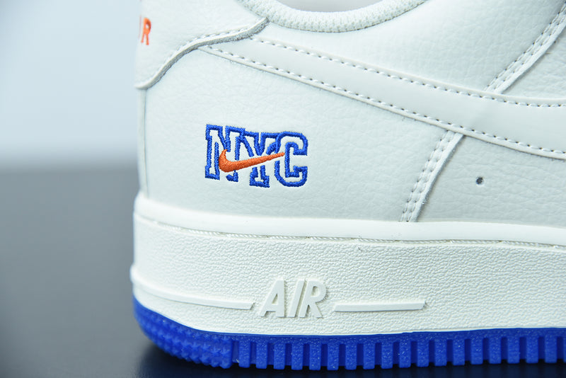 Nike Air Force 1 Essential NYC Cream Beige Orange Royal