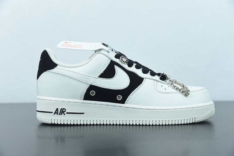 Nike Air Force 1 Low Beige Black Metallic Silver