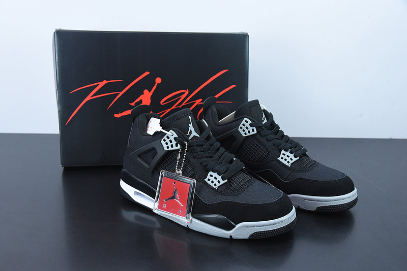 Nike Air Jordan 4 Retro "Black Canvas"