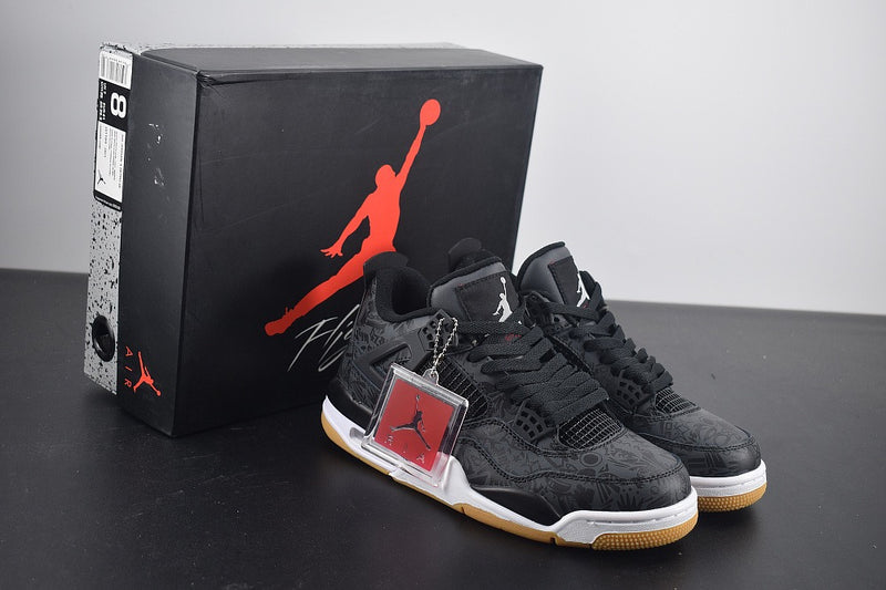 Nike Air Jordan 4 Retro "Laser Black Gum"