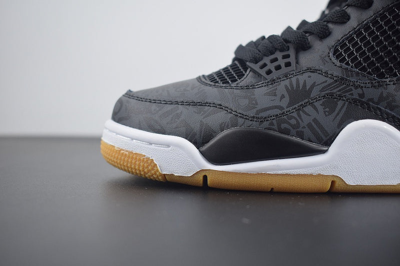 Nike Air Jordan 4 Retro "Laser Black Gum"