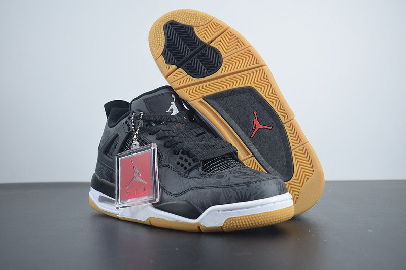 Nike Air Jordan 4 Retro "Laser Black Gum"