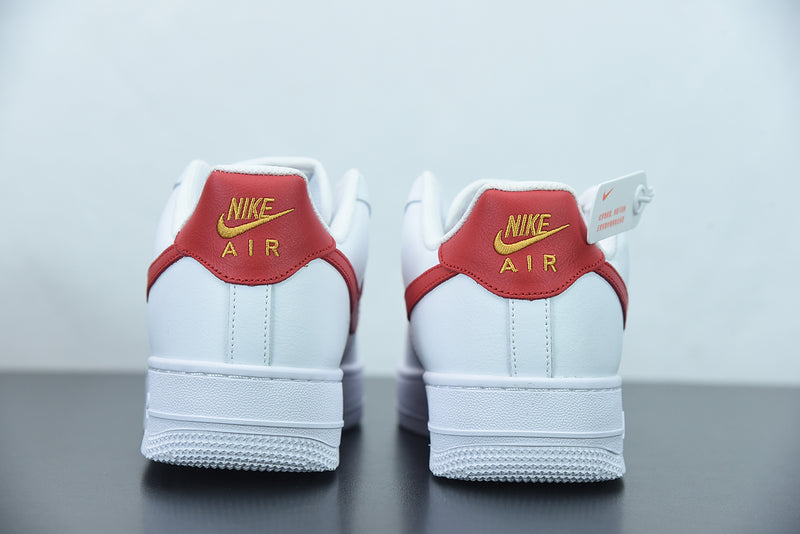 Nike Air Force 1 Essential Low White Gym Red