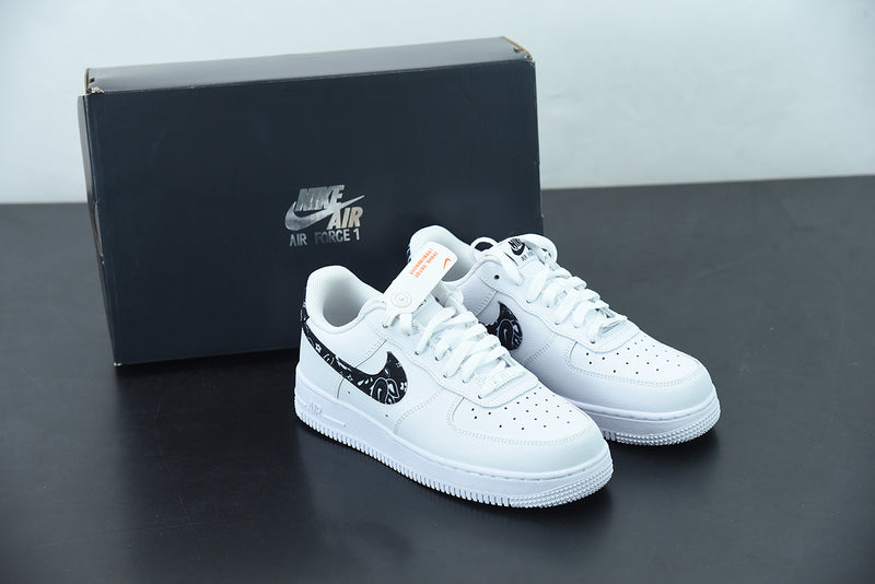 Nike Air Force 1 Low Essential White Black Paisley