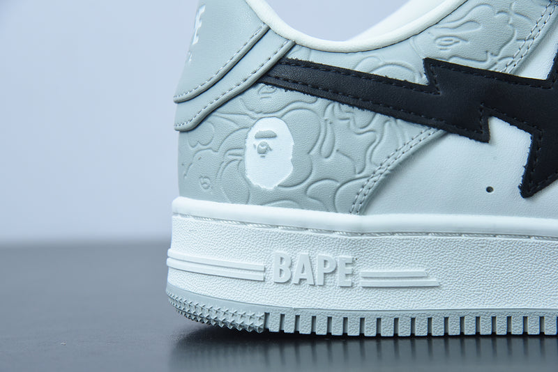 A Bathing Ape Bape Sta Low M2 "White Grey"